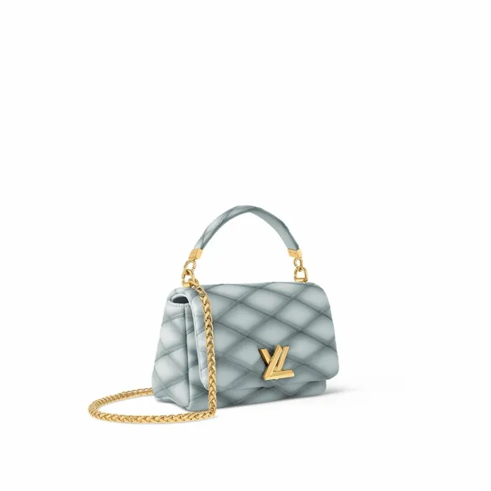 Women Twist Bag Louis Vuitton Louis Vuitton M24186 GO14 MM Ecume Gray 8211 Louis Vuitton Handbag Store