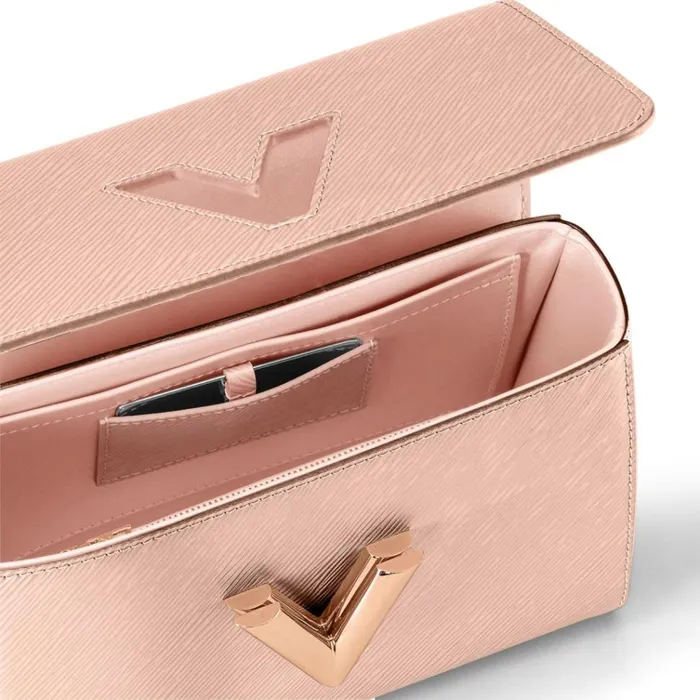 Women Twist Bag Louis Vuitton Louis Vuitton Rose Blossom Pink M21313 Twist MM 8211 Louis Vuitton Handbag Store
