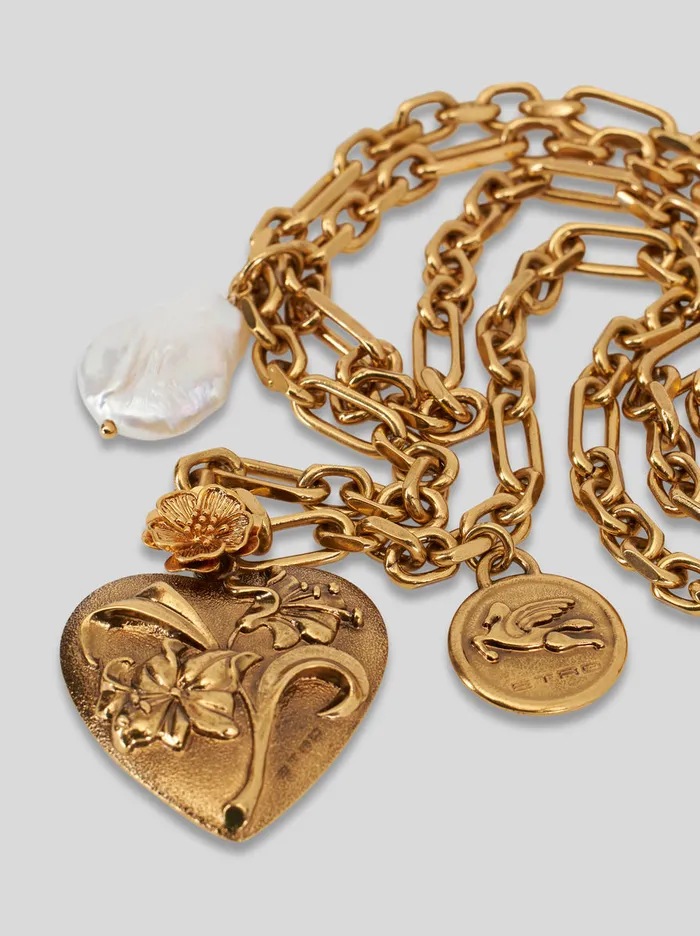 Women TwoStrand Necklace With Pendants Etro Fashion Jewellery