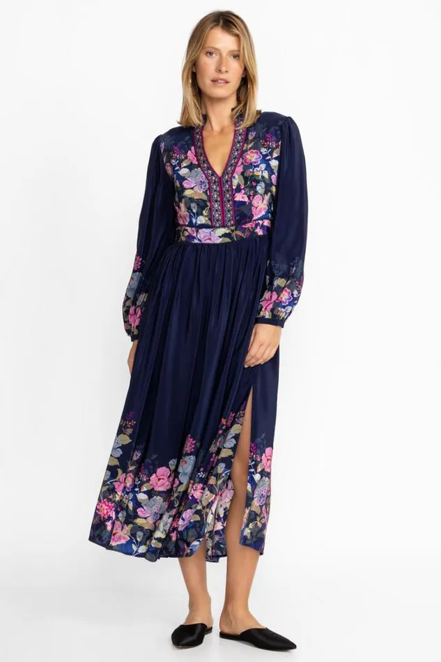 Women VALERIA SILK MAXI DRESS Valeria Johnny Was Dresses Women VALERIA SILK MAXI DRESS Valeria Johnny Was Dresses