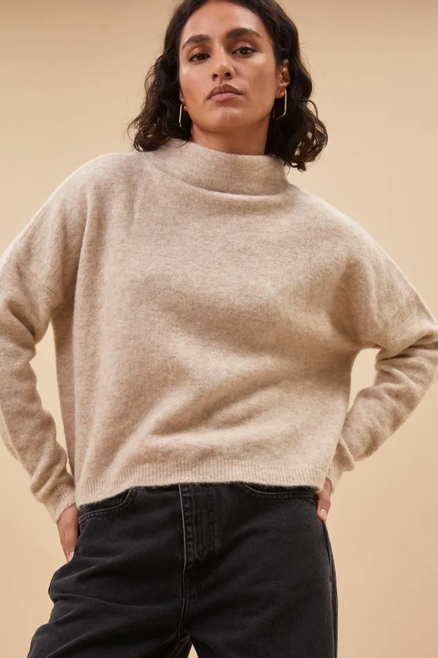 Women Vinn Pullover Sand Bybar Pullovers