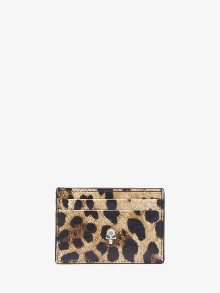 Women Wallets And Cardholders Alexander McQueen Skull Card Holder Naturalblack Women Wallets And Cardholders Alexander McQueen Skull Card Holder Naturalblack