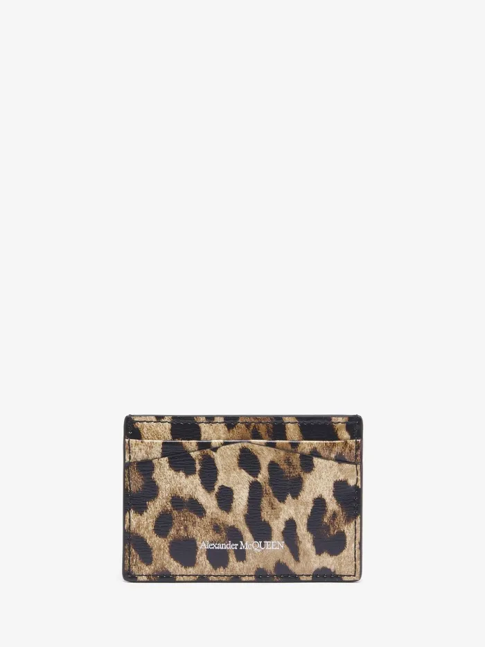 Women Wallets And Cardholders Alexander McQueen Skull Card Holder Naturalblack