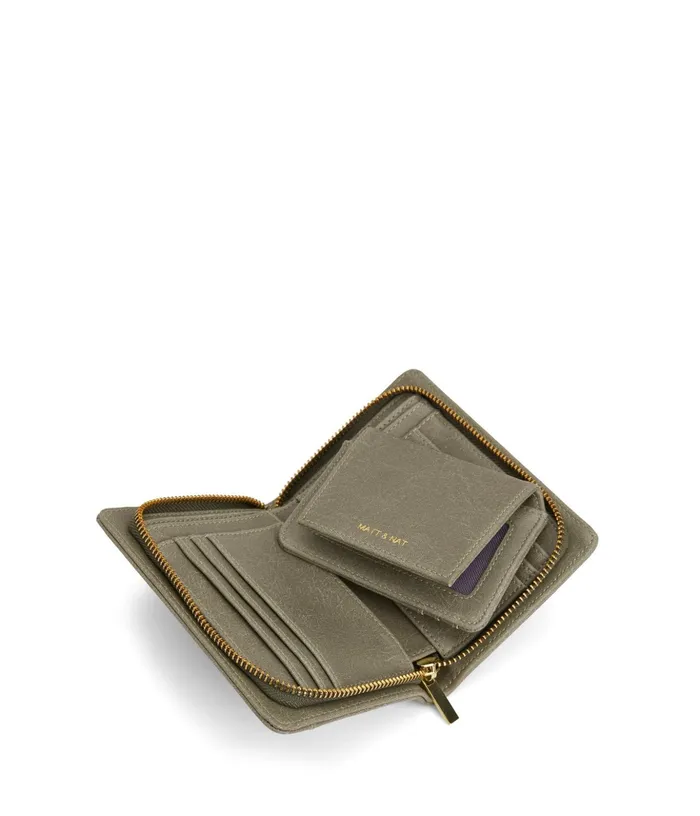 Women Webbersm Small Vegan Wallet 8211 Vintage Sage Matt and Nat Wallets