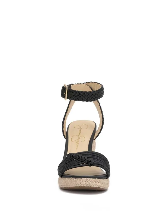 Women Wedges Jessica Simpson Talise Braided Wedge In Black