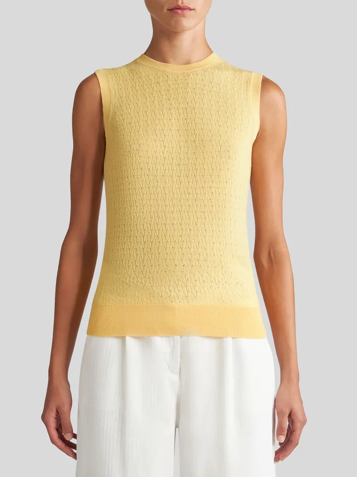 Women Wool Vest Top Etro Knitwear