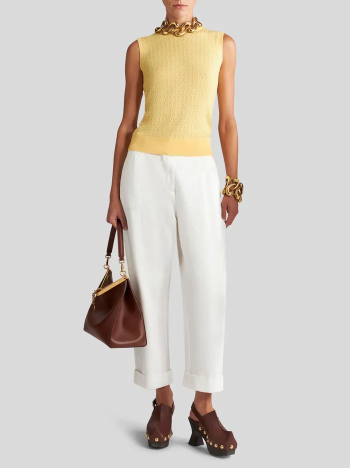 Women Wool Vest Top Etro Knitwear