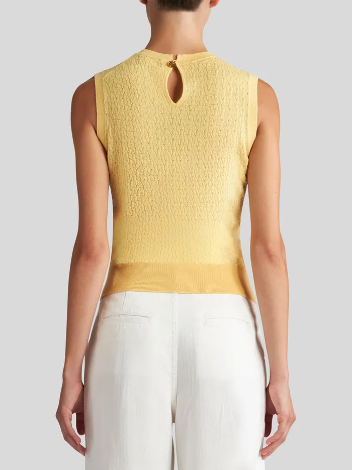 Women Wool Vest Top Etro Knitwear