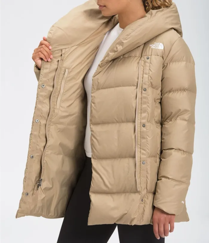 Womens Bagley Down Hawthorne Khaki The North Face Insulated and Down Jackets