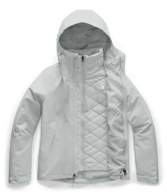 Womens Carto Triclimate Jacket Light Tin Grey The North Face 3In1