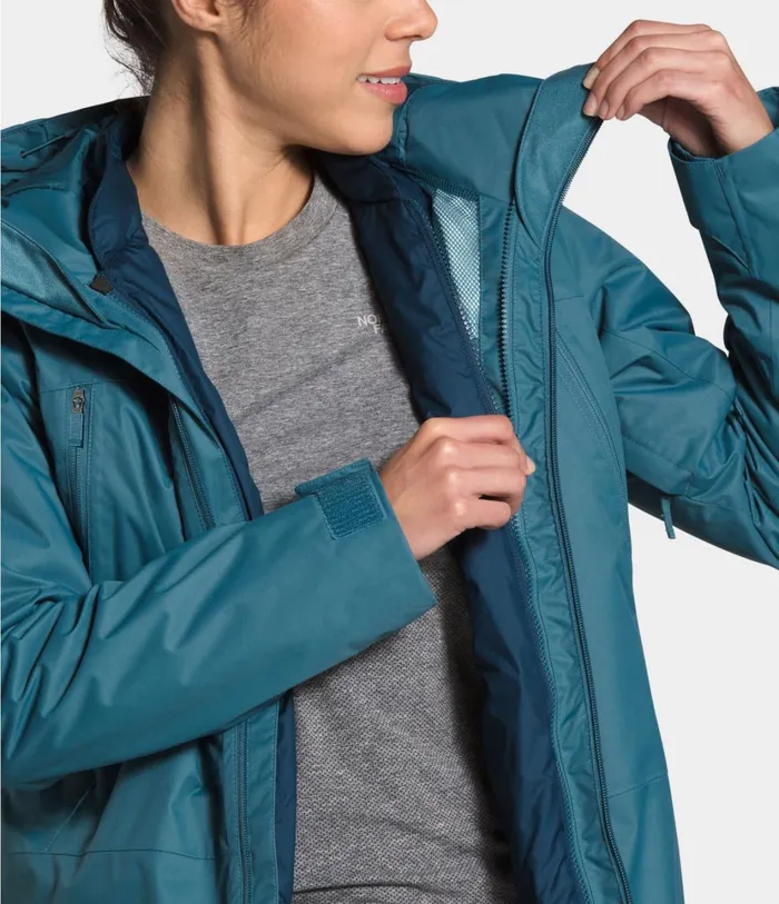 Womens Clementine Triclimate Jacket Mallard Blueblue Wing Teal The North Face 3In1