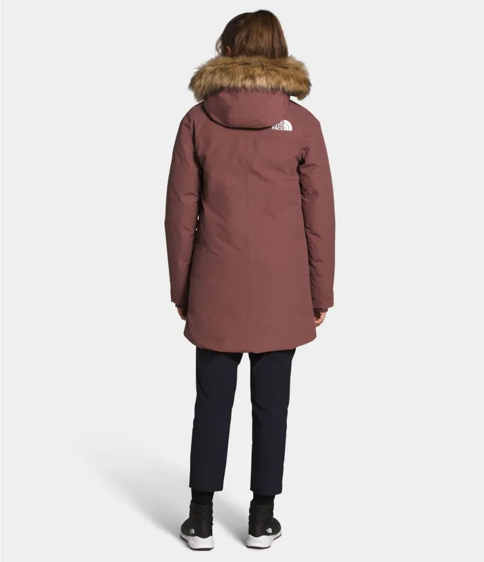 Womens NEW OUTERBOROUGHS PARKA Marron Purple The North Face Insulated and Down Jackets