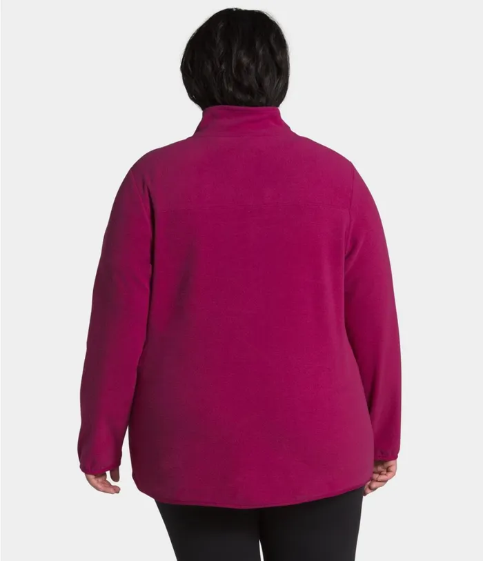 Womens Plus TKA Glacier Zip Dramatic Plum The North Face Fleece