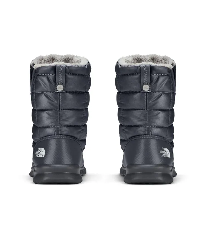 Womens Thermoball Eco Microbaffle Bootie Zip Zinc Greymicro Chip Grey The North Face Winter Boots