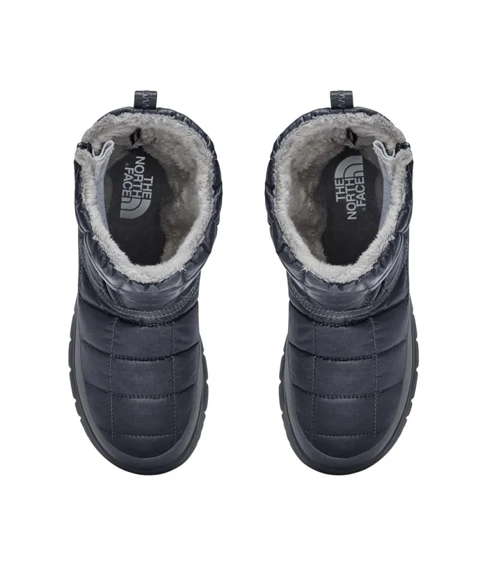 Womens Thermoball Eco Microbaffle Bootie Zip Zinc Greymicro Chip Grey The North Face Winter Boots