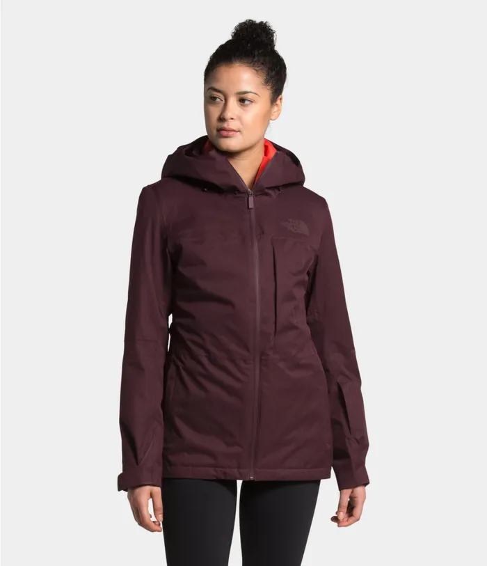 Womens ThermoBall Eco Snow Triclimate Jacket Root Brown Heatherflare The North Face Snow Womens ThermoBall Eco Snow Triclimate Jacket Root Brown Heatherflare The North Face Snow