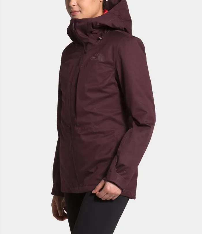 Womens ThermoBall Eco Snow Triclimate Jacket Root Brown Heatherflare The North Face Snow