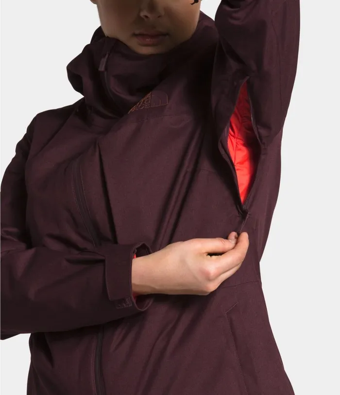 Womens ThermoBall Eco Snow Triclimate Jacket Root Brown Heatherflare The North Face Snow