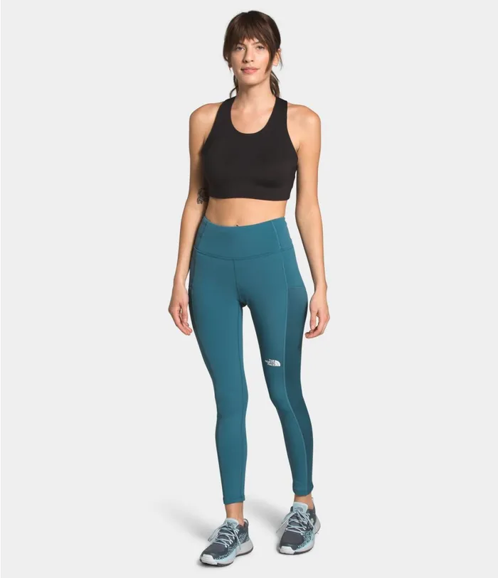 Womens Winter Warm HighRise Tights Mallard Blue The North Face Active Bottoms