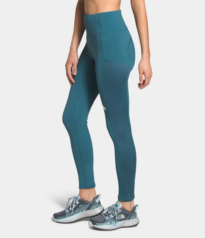 Womens Winter Warm HighRise Tights Mallard Blue The North Face Active Bottoms