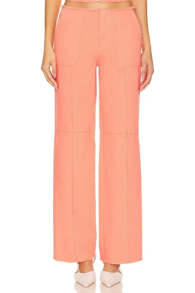 X Anja Dujakovi Bruna Pant Soft Orange Women Lovers and Friends Pants