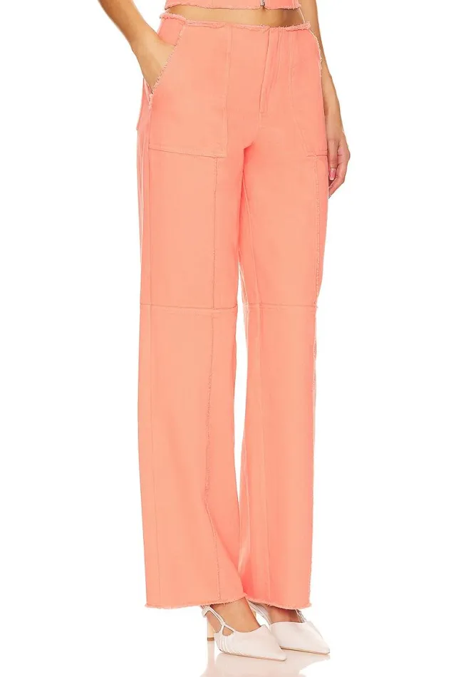 X Anja Dujakovi Bruna Pant Soft Orange Women Lovers and Friends Pants
