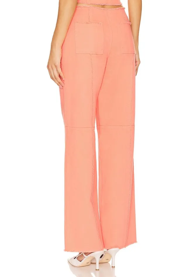 X Anja Dujakovi Bruna Pant Soft Orange Women Lovers and Friends Pants