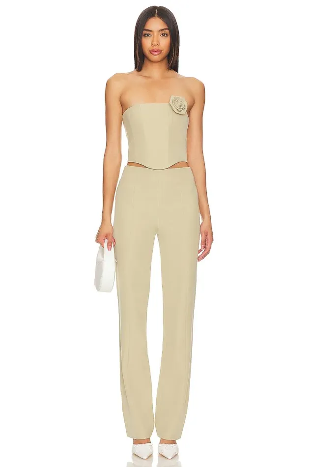X Anja Dujakovi Lyra Pant Sage Green Women Lovers and Friends Pants