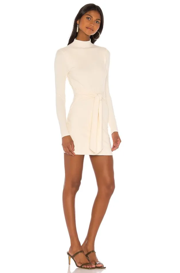 X Lindsi Lane Gisele Mini Dress Cream Women Lovers and Friends Dresses