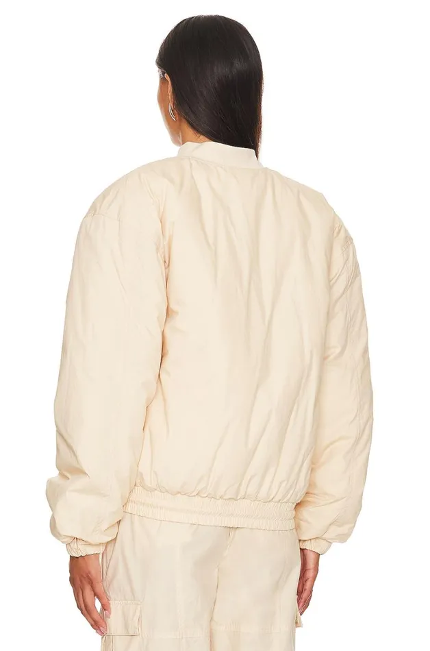 X Lindsi Lane Wren Bomber Jacket Macadamia Neutral Women Lovers and Friends Jackets and Coats