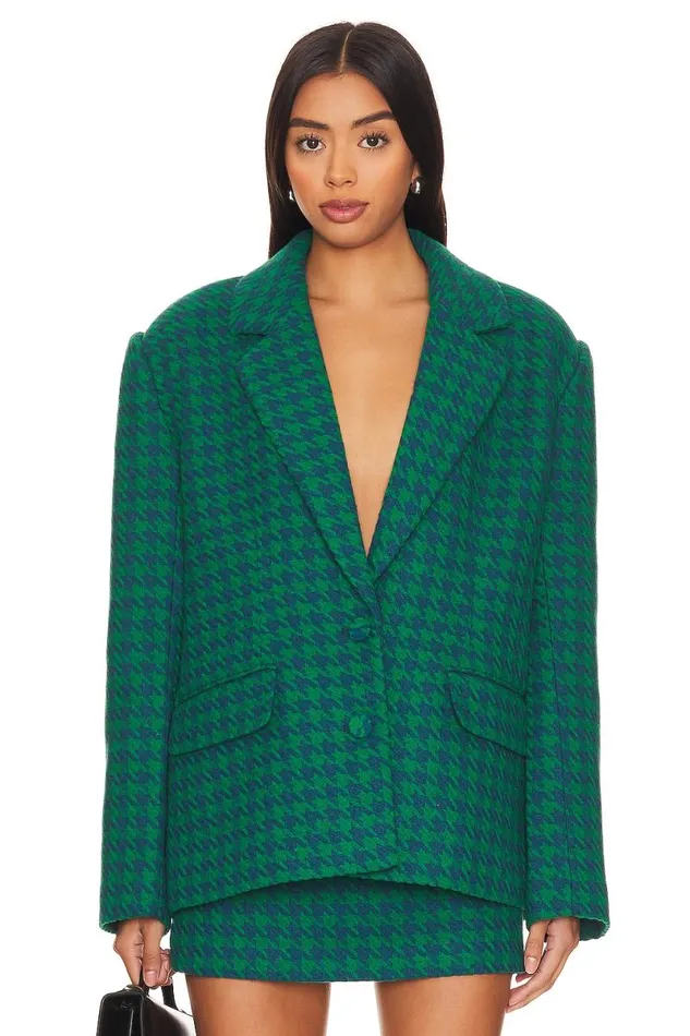 X Rachel Hadley Blazer Blue and Green Women Lovers and Friends Jackets and Coats X Rachel Hadley Blazer Blue and Green Women Lovers and Friends Jackets and Coats