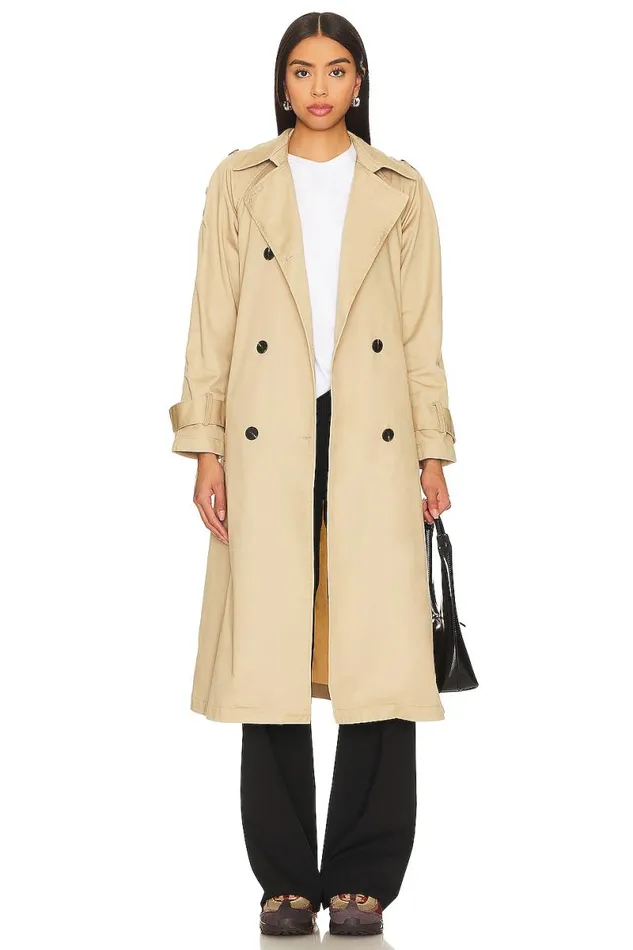 X Rachel Ridley Trench Coat Beige Women Lovers and Friends Jackets and Coats