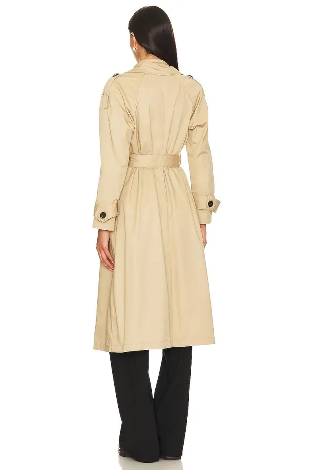 X Rachel Ridley Trench Coat Beige Women Lovers and Friends Jackets and Coats