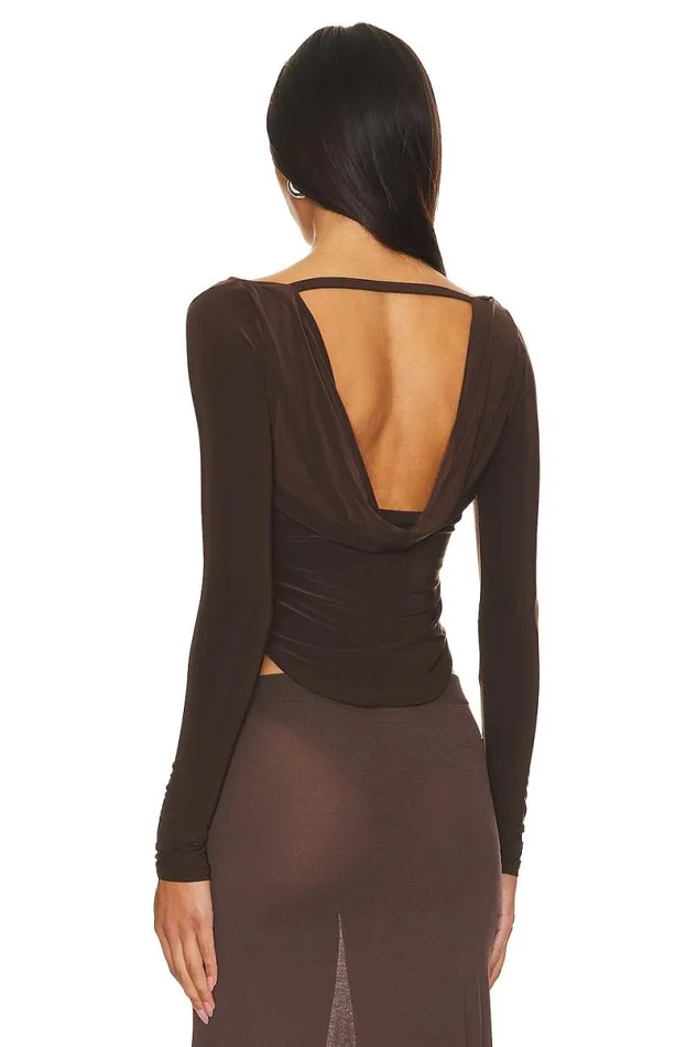 Xander Top Chocolate Brown Women Lovers and Friends Tops