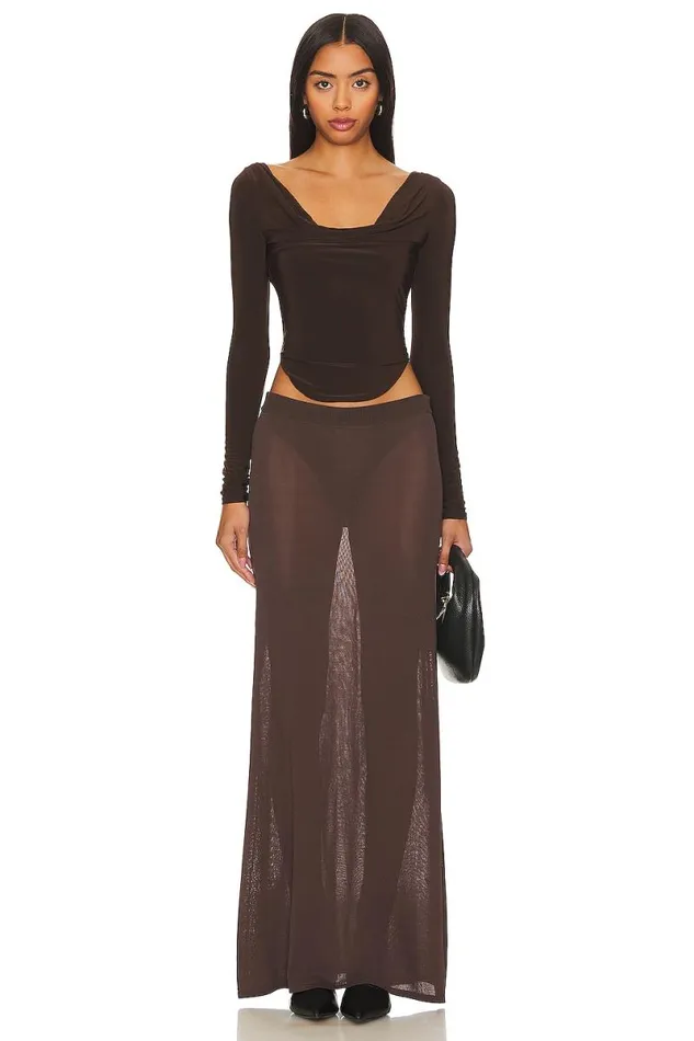 Xander Top Chocolate Brown Women Lovers and Friends Tops