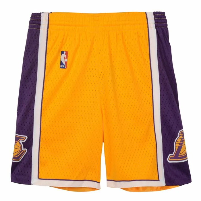 Youth Big Kids Mitchell and Ness Swingman Los Angeles Lakers Home Shorts