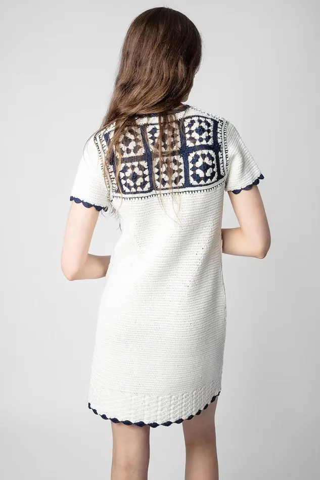 Zadig and Voltaire Dresses IMANY CROCHET ECRU 8211 Women Zadig and Voltaire Dresses IMANY CROCHET ECRU 8211 Women