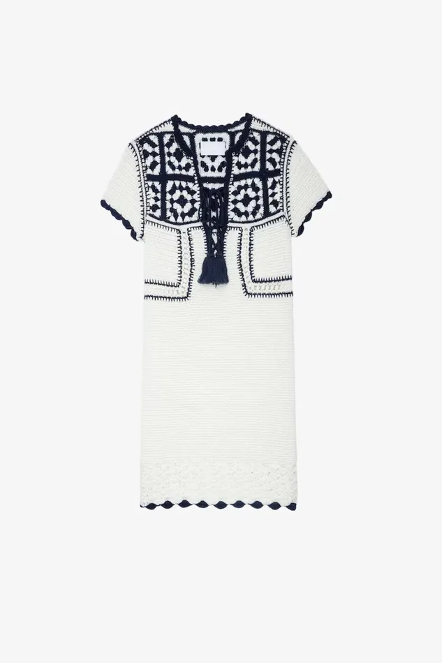 Zadig and Voltaire Dresses IMANY CROCHET ECRU 8211 Women Zadig and Voltaire Dresses IMANY CROCHET ECRU 8211 Women