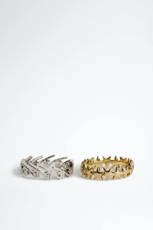 Zadig and Voltaire Jewellery MIX N MATCH DUO RING SILVER 8211 WomenMen Zadig and Voltaire Jewellery MIX N MATCH DUO RING SILVER 8211 WomenMen