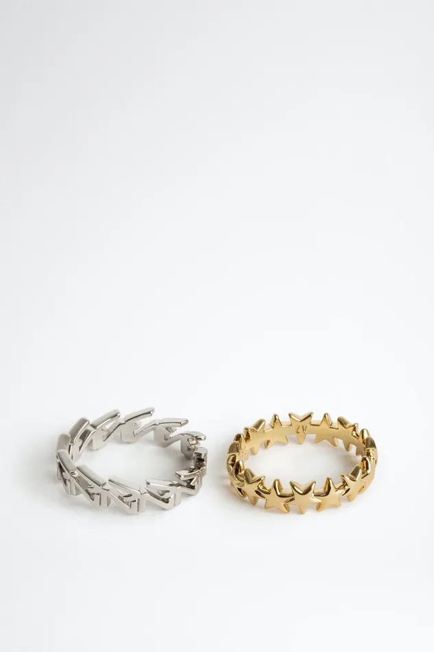 Zadig and Voltaire Jewellery MIX N MATCH DUO RING SILVER 8211 WomenMen Zadig and Voltaire Jewellery MIX N MATCH DUO RING SILVER 8211 WomenMen