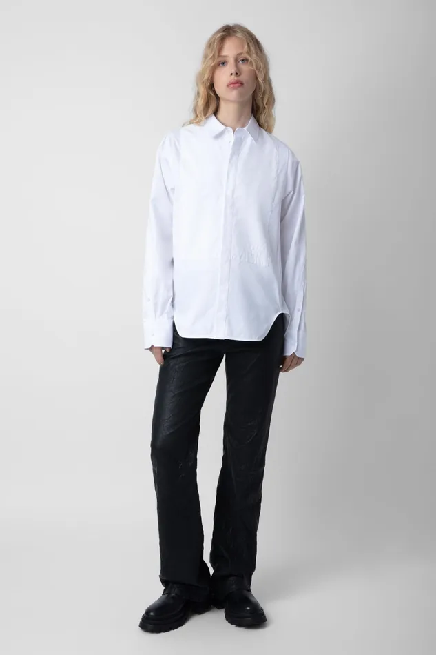 Zadig and Voltaire Shirts and Tops THEBE POP SHIRT WHITE 8211 Women