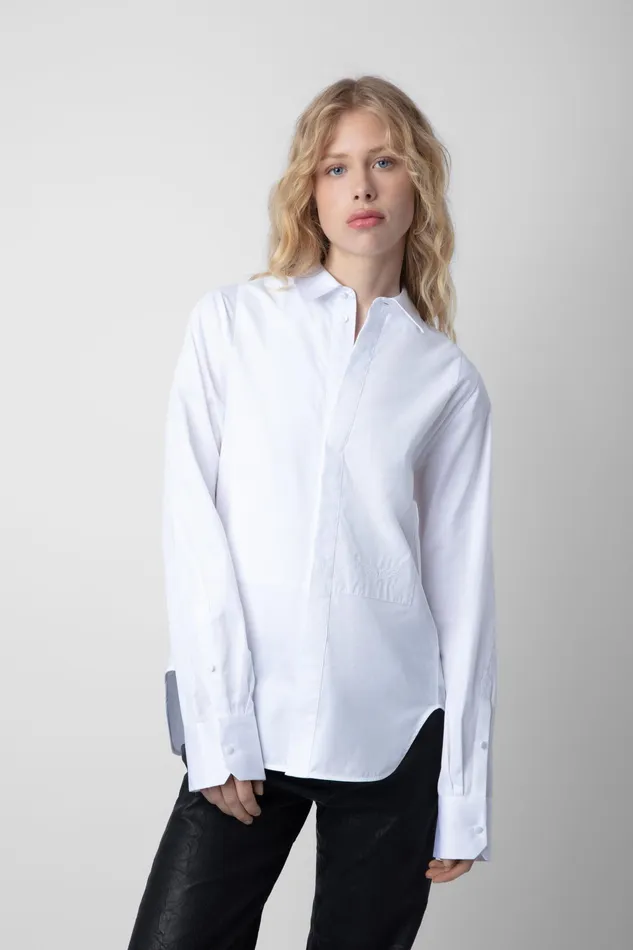 Zadig and Voltaire Shirts and Tops THEBE POP SHIRT WHITE 8211 Women Zadig and Voltaire Shirts and Tops THEBE POP SHIRT WHITE 8211 Women