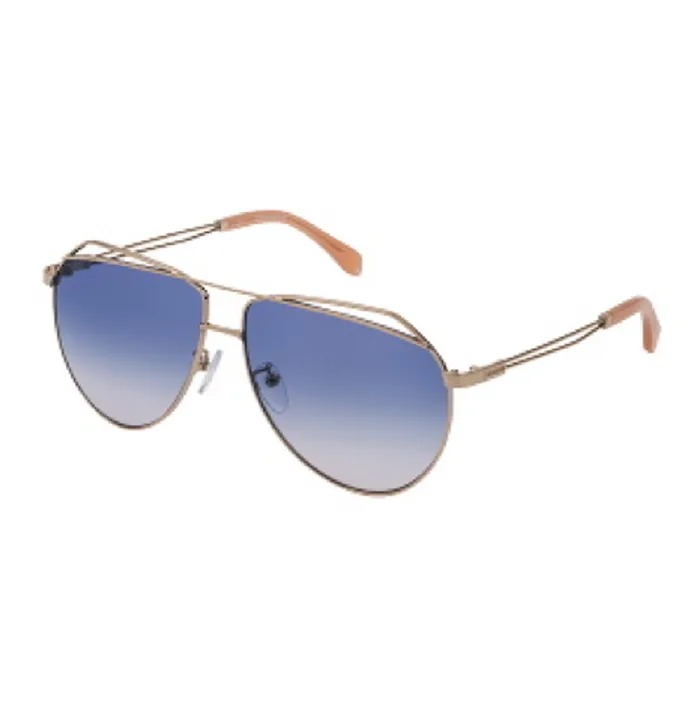 Zadig and Voltaire Sunglasses SZV222 Slim Frame GOLD 8211 WomenMen Zadig and Voltaire Sunglasses SZV222 Slim Frame GOLD 8211 WomenMen