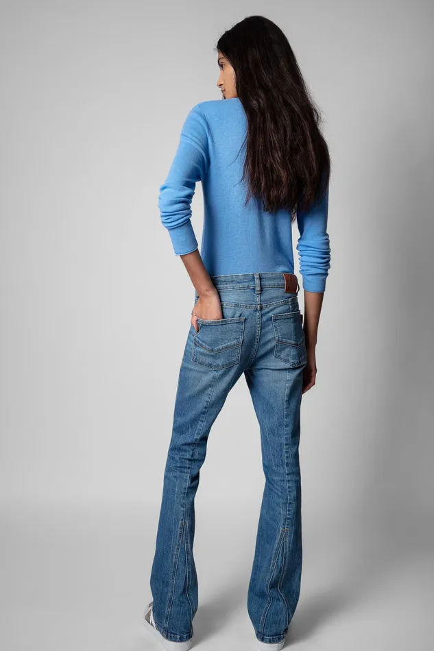Zadig and Voltaire Sweaters and Knitwear MILA SWEATER A AZUR 8211 Women Zadig and Voltaire Sweaters and Knitwear MILA SWEATER A AZUR 8211 Women