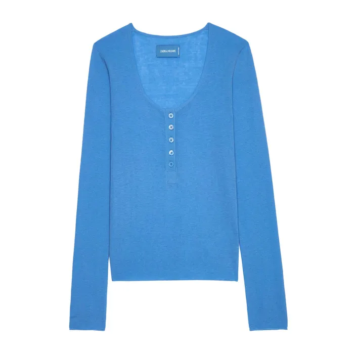 Zadig and Voltaire Sweaters and Knitwear MILA SWEATER A AZUR 8211 Women Zadig and Voltaire Sweaters and Knitwear MILA SWEATER A AZUR 8211 Women