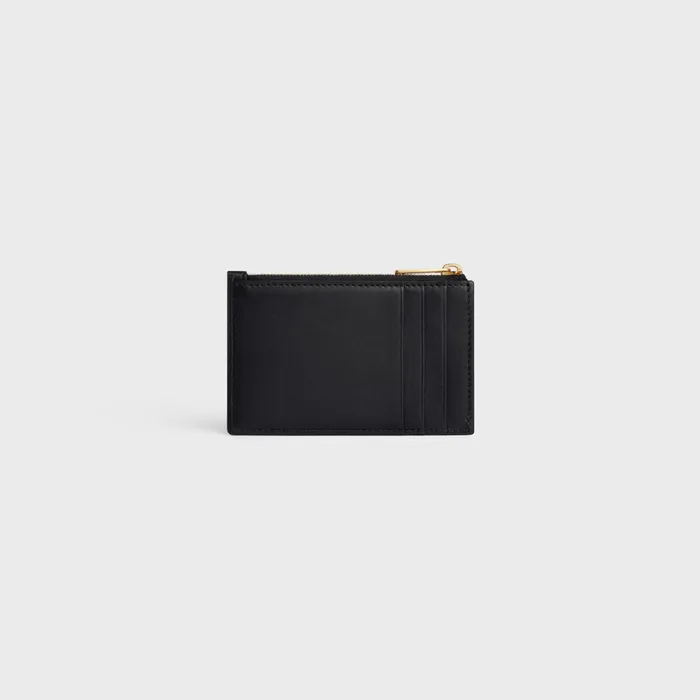 Zipped Card Holder Cuir Triomphe In Shiny Calfskin Black Women CELINE CARD HOLDERS Zipped Card Holder Cuir Triomphe In Shiny Calfskin Black Women CELINE CARD HOLDERS